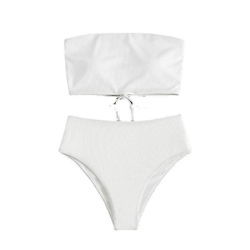 Damen Bandeau-Bikini mit verstellbarem Höschen und raffiniertem Design Echo Archiv