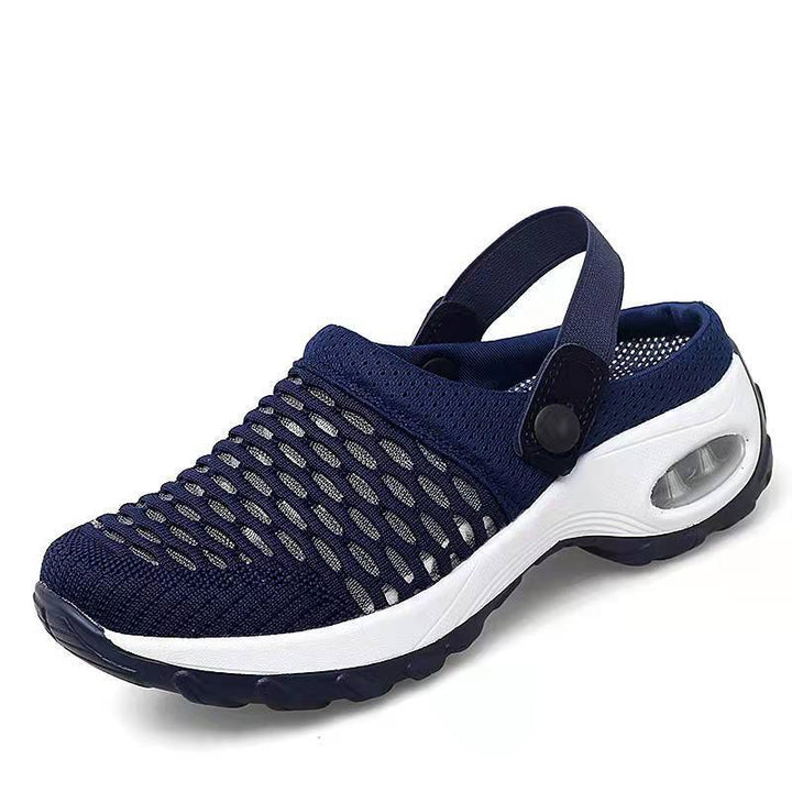 Damen Atmungsaktive Strick-Clogs mit verstellbarem Fersenriemen und stoßdämpfender Komfortsohle – Lioré