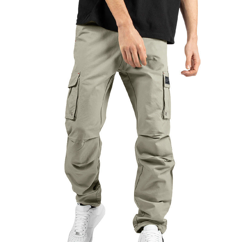 Herren Cargohose mit mehreren Taschen und elastischem Bund Echoarchiv