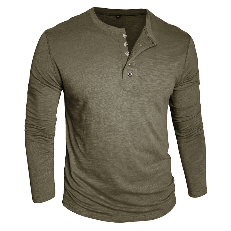 Herren Langarmshirt mit Knopfverschluss Echoarchiv