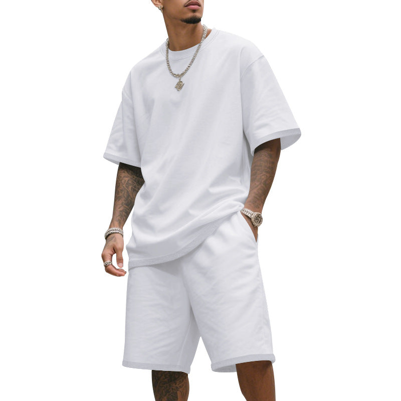 Herren Freizeit-T-Shirt und Shorts-Set aus atmungsaktivem Material Echoarchiv