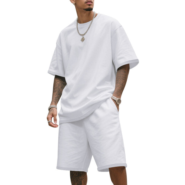 Herren Freizeit-T-Shirt und Shorts-Set aus atmungsaktivem Material Echoarchiv