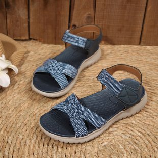 Damen Freizeit-Sandalen mit geflochtenem Riemendesign und komfortabler Fußbettung Echoarchiv