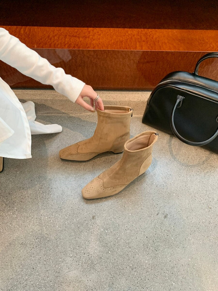 Damen Elegante und bequeme Stiefeletten mit Blockabsatz Echo Archiv