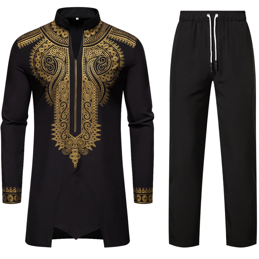 Herren Traditionelles Kaftan-Outfit mit einzigartiger Stickerei Echoarchiv