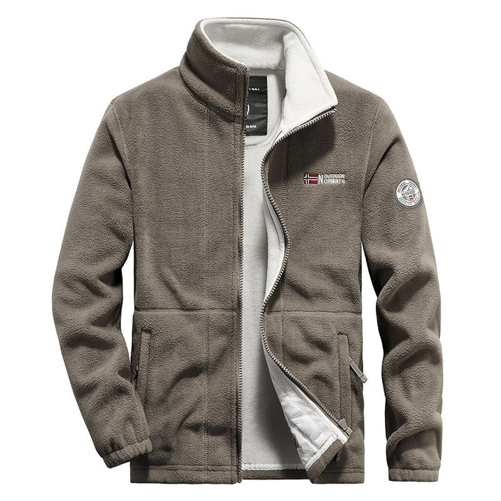 Herren nan hochwertige Microfleece-Outdoorjacke mit Stehkragen, durchgehendem Reißverschluss und isolierendem Fleece-Innenfutter Echo Archiv