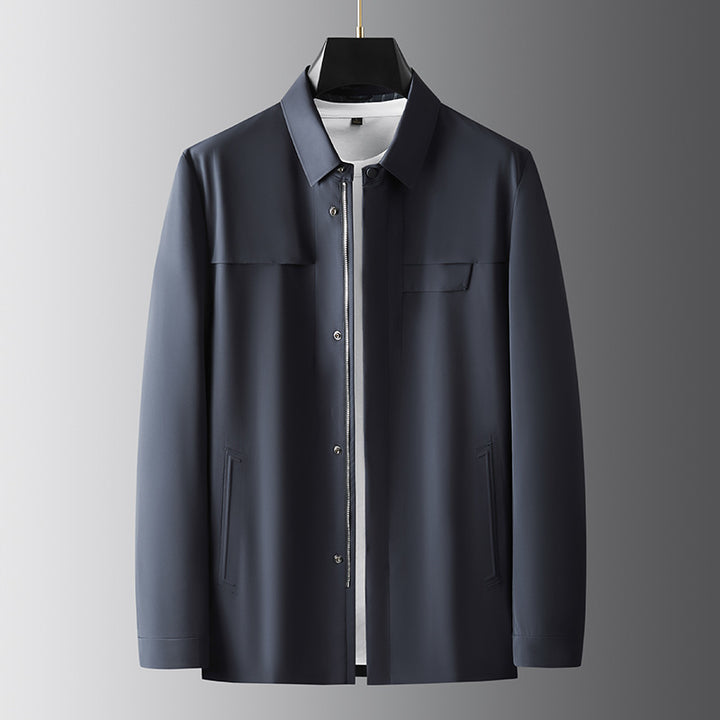 Herren modische Übergangsjacke mit praktischen Taschen und sportlichem Kragen Echoarchiv