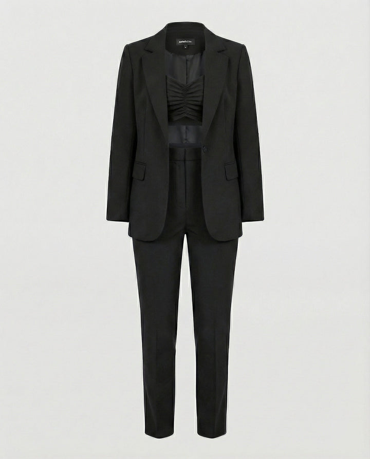 Echoarchiv Stylisches 3-teiliges Set (Blazer, Oberteil, Hose)