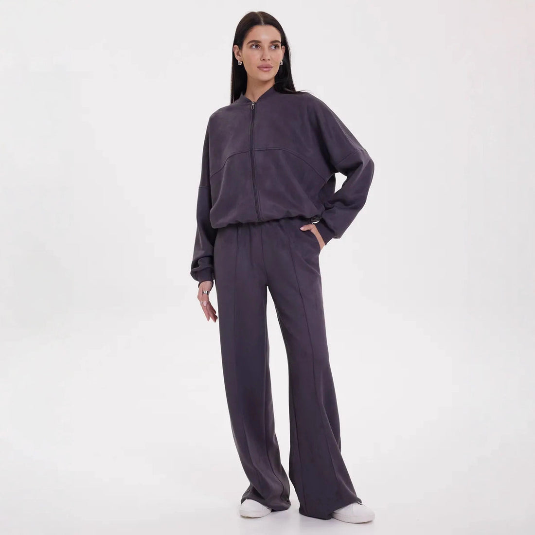 Damen Elegantes und bequemes Fleece-Trainingsset – Avérine
