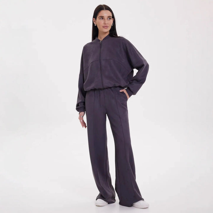 Damen Elegantes und bequemes Fleece-Trainingsset Echo Archiv