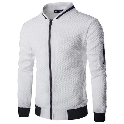 Herren sportliche Steppjacke mit modischem Reißverschluss und hohem Kragen Echoarchiv