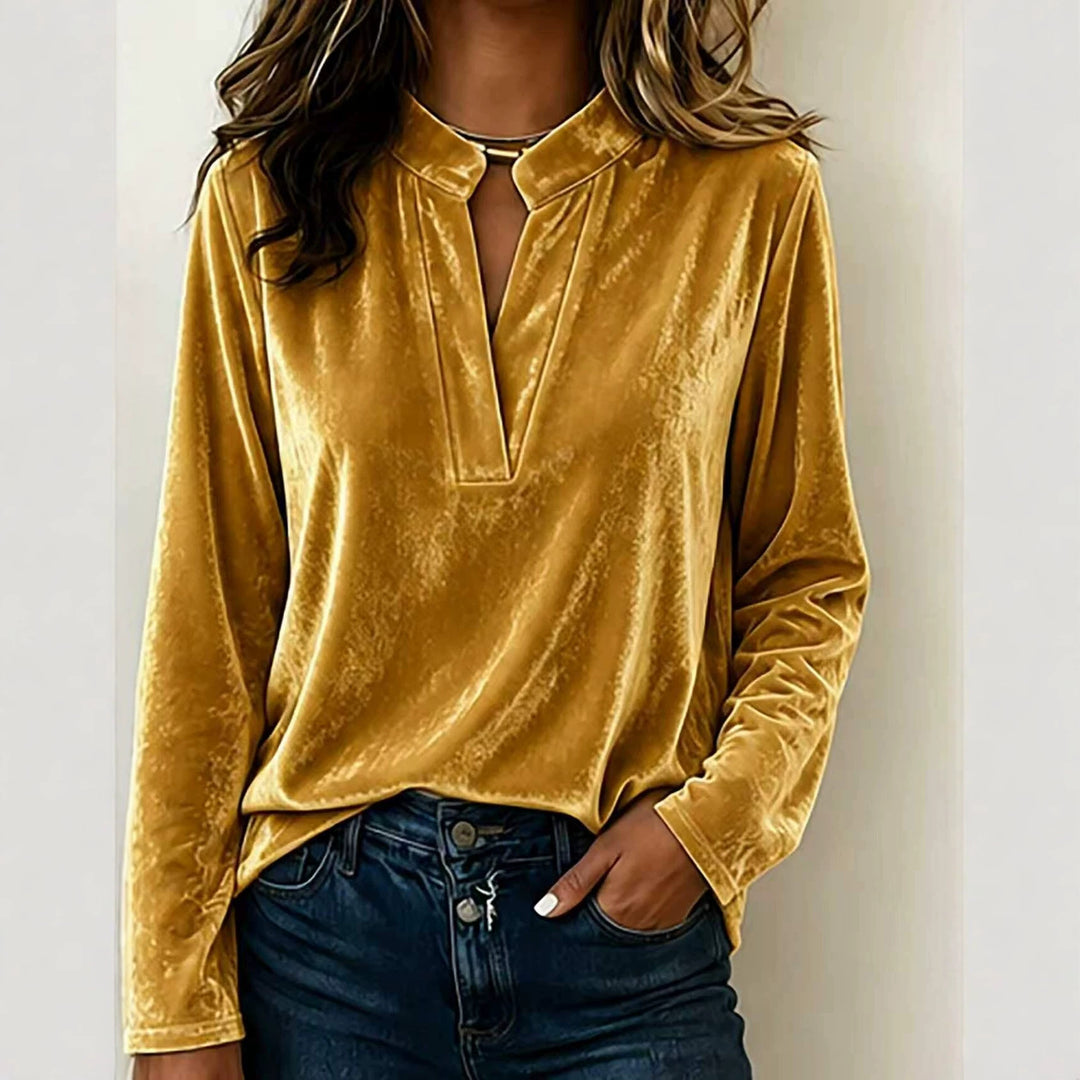 Damen Elegante Veloursbluse Echo Archiv