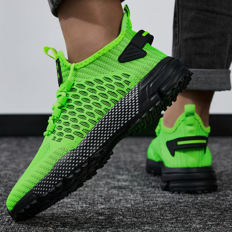 Herren Strick-Sockensneaker für Training und Trail mit robuster Profilsohle Echoarchiv