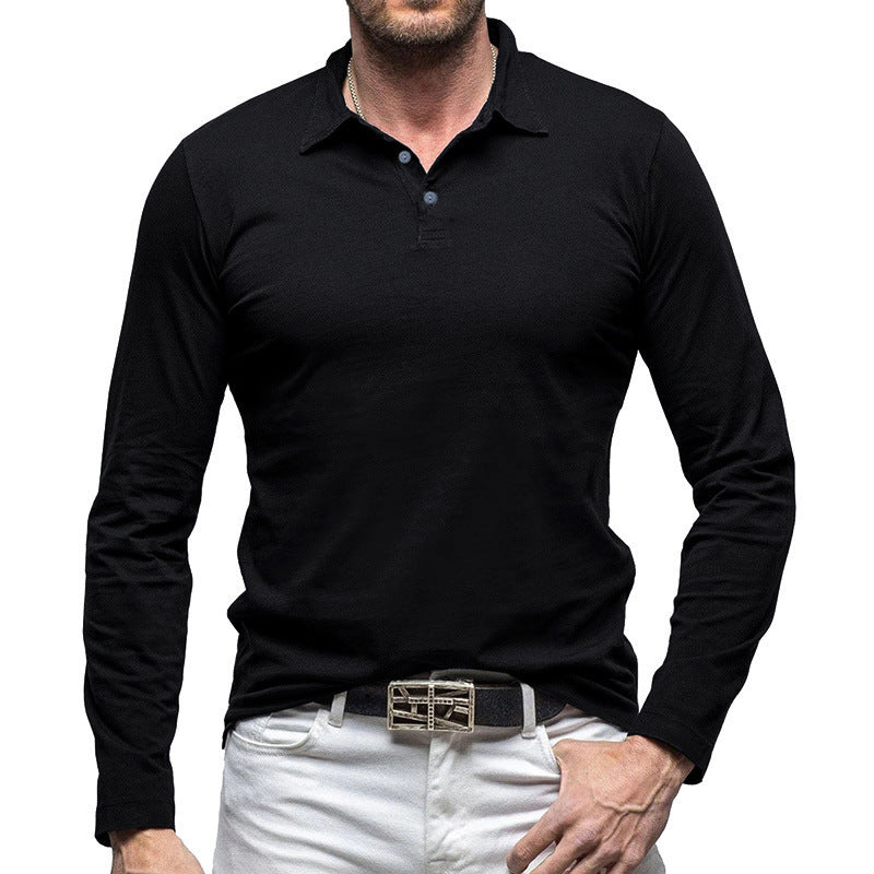 Herren Langarm Poloshirt mit modernem Schnitt Echoarchiv