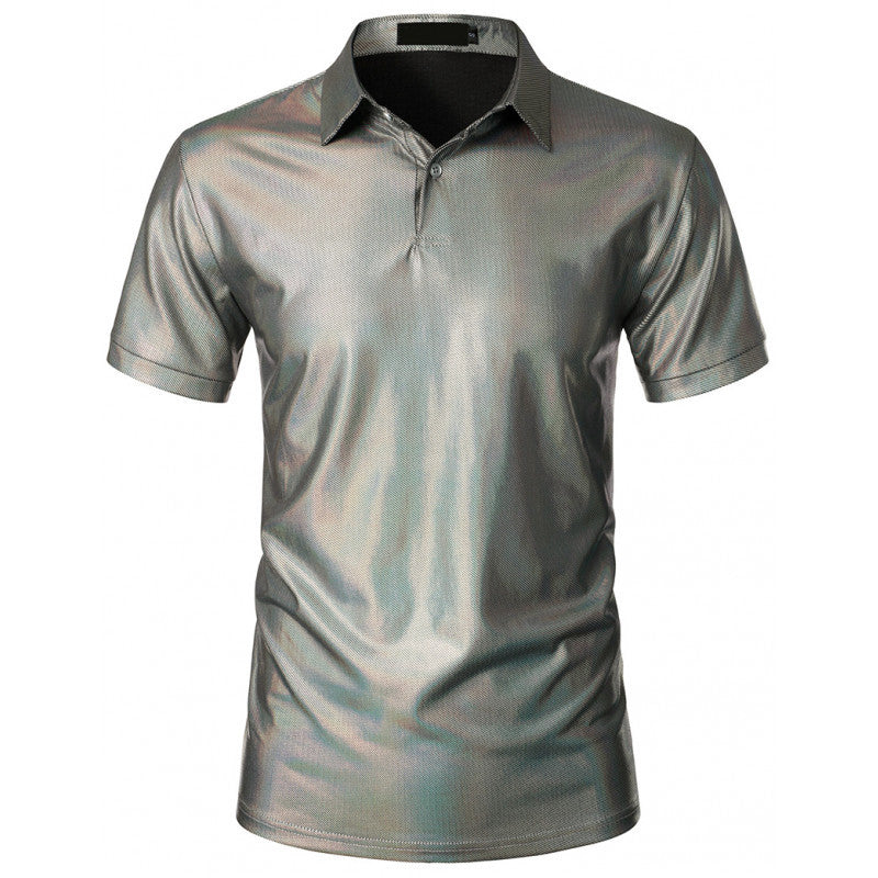 Herren Sport Polo-Shirt mit glänzender Oberfläche und atmungsaktiver Funktionalität Echoarchiv