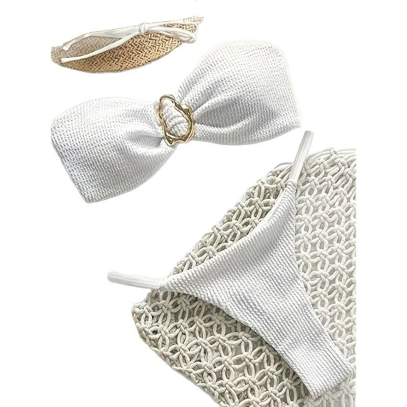 Damen Premium Bikini-Set mit Struktur und Goldverzierung Echo Archiv