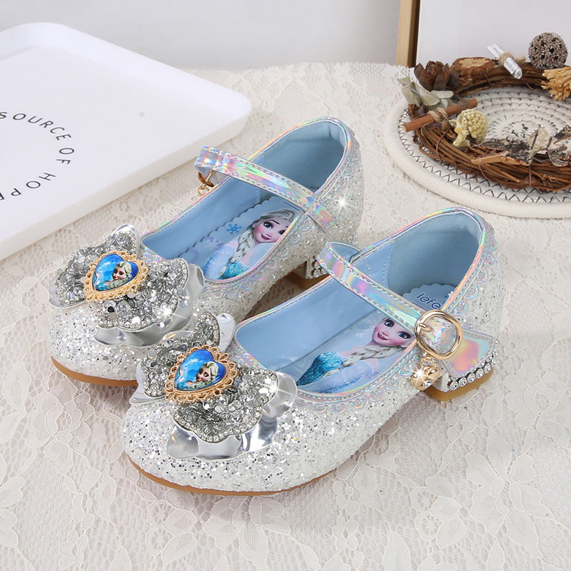 Mädchen Festliche Glitzer Ballerinas mit Blumenapplikation Echo Archiv