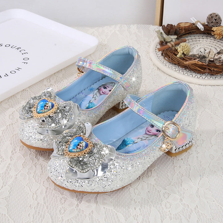 Mädchen Festliche Glitzer Ballerinas mit Blumenapplikation Echo Archiv