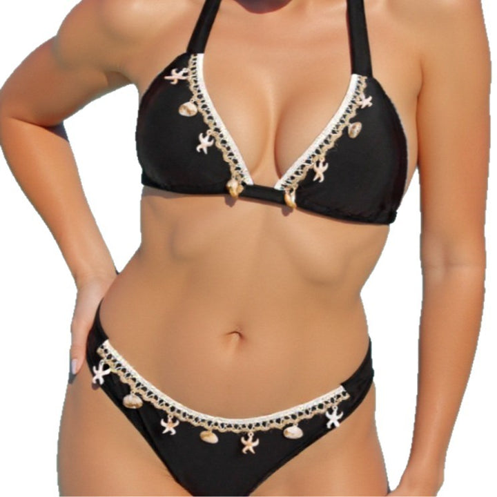 Damen Triangel-Bikini mit verzierten Details Echo Archiv