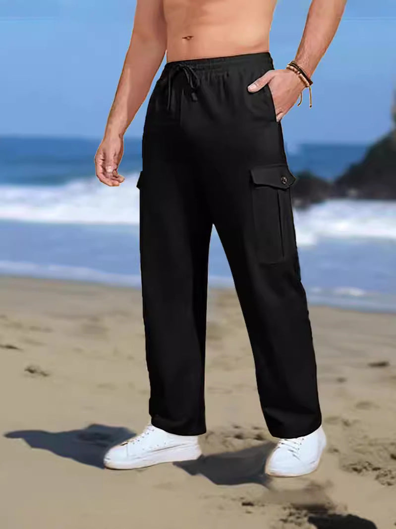 Herren Cargo-Hose mit seitlichen Taschen und verstellbarem Bund Echoarchiv