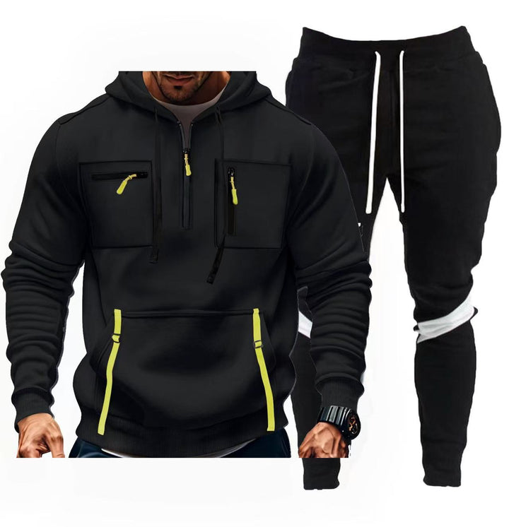 Herren sportliches Hoodie- und Jogginghosen-Set Echoarchiv