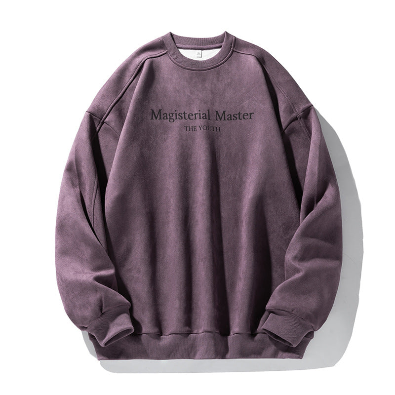 Unisex Oversize-Sweatshirt mit samtiger Fleece-Optik und tonalem Frontprint Echo Archiv