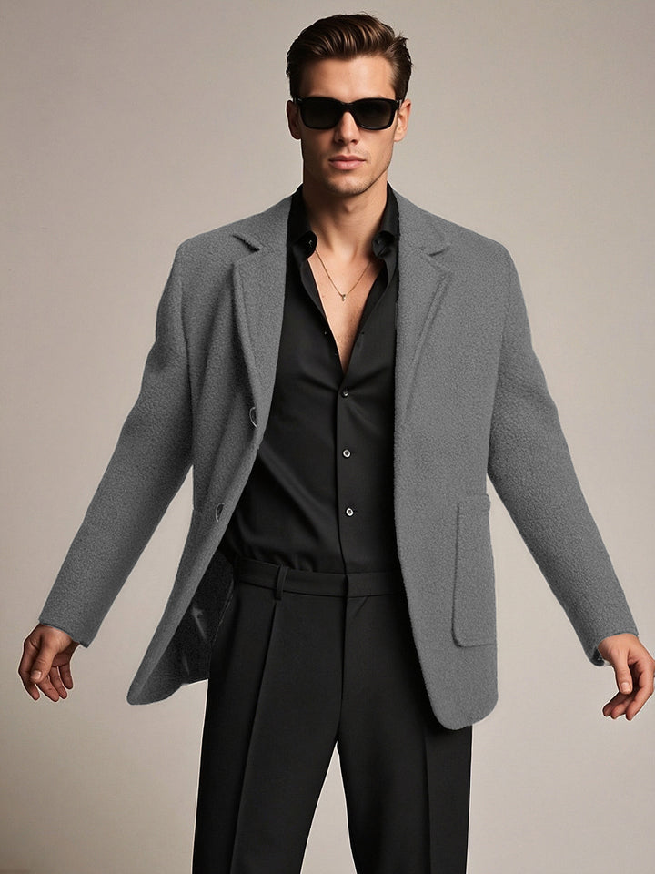 Herren eleganter und strukturierter Freizeitblazer Echoarchiv