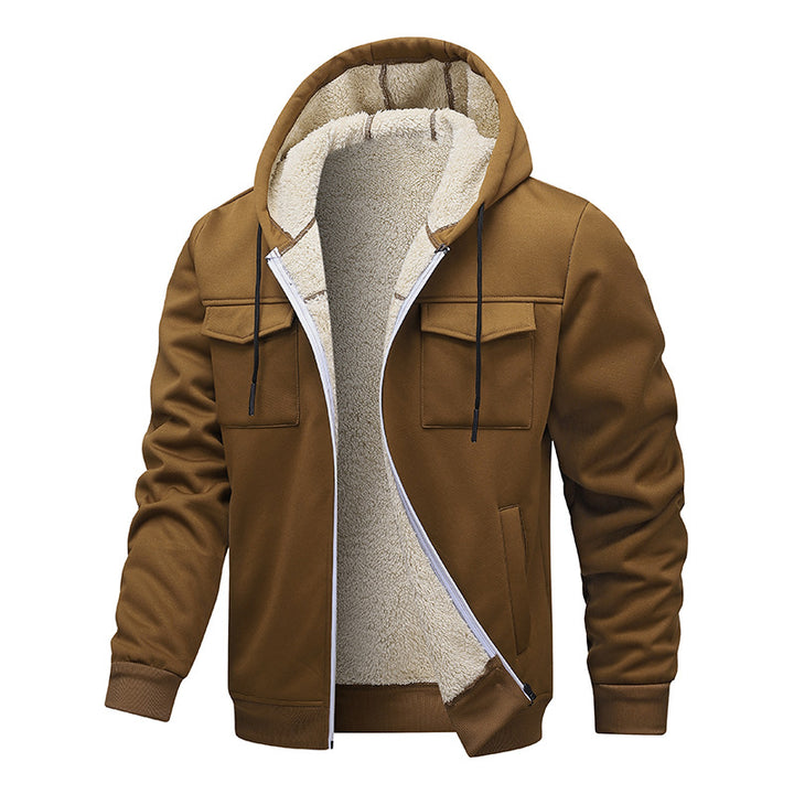 Herren Freizeitjacke mit hohem Kragen und Taschen Echo Archiv