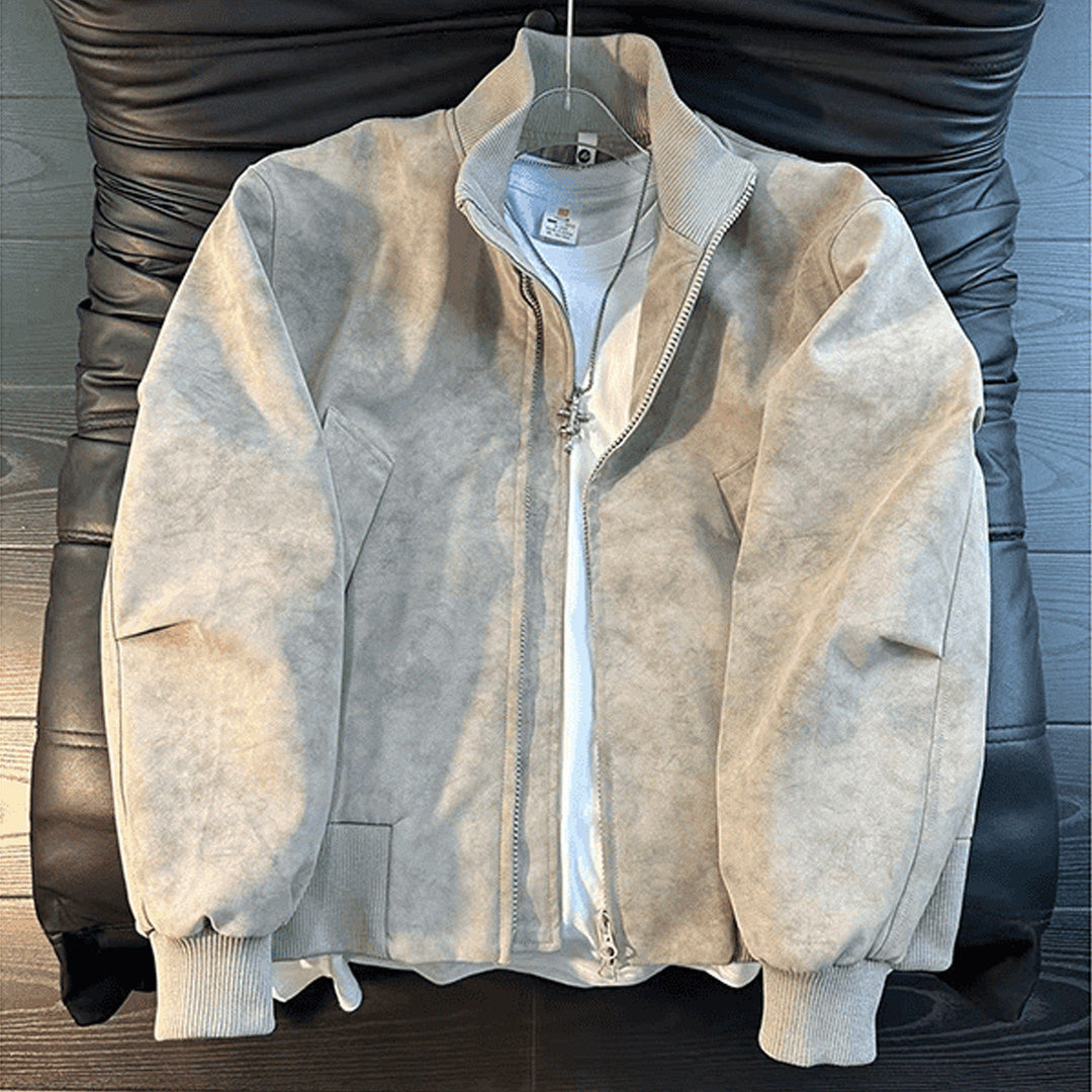 Herren Modische Bomberjacke aus luxuriösem Material Echoarchiv