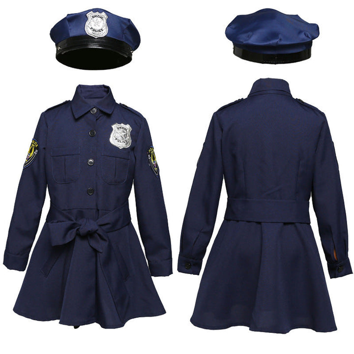 Damen Polizeikostüm mit Rock und Mütze Echo Archiv