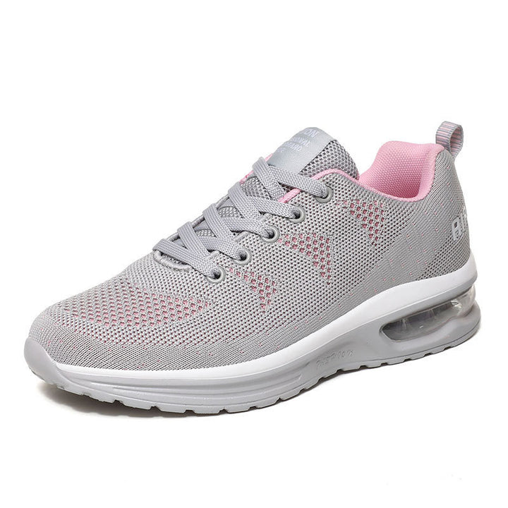 Damen nan urbaner Strick-Sneaker mit perforiertem Strickgewebe, Dämpfer-Fersenkapsel und federnder Leichtsohle Echo Archiv