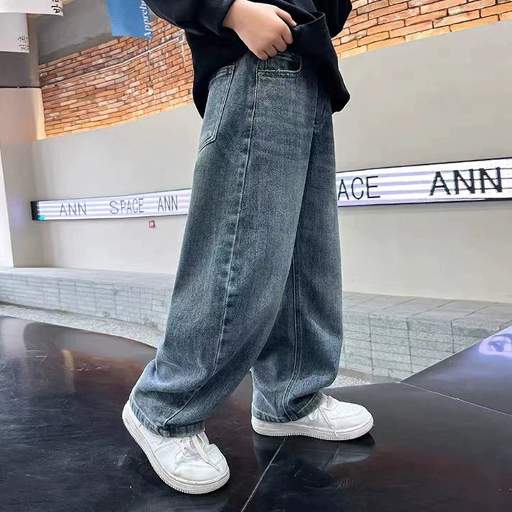 Damen weite Denim-Jeans mit modernem Schnitt und tiefen Taschen Echo Archiv