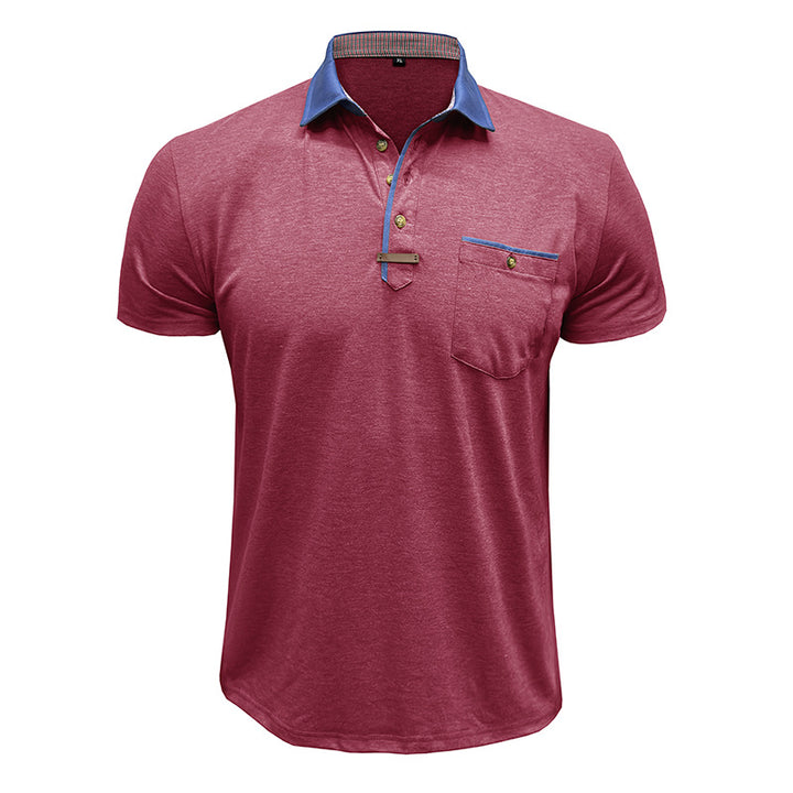 Herren Poloshirt mit modischem Kragen und stylischen Akzenten Echoarchiv