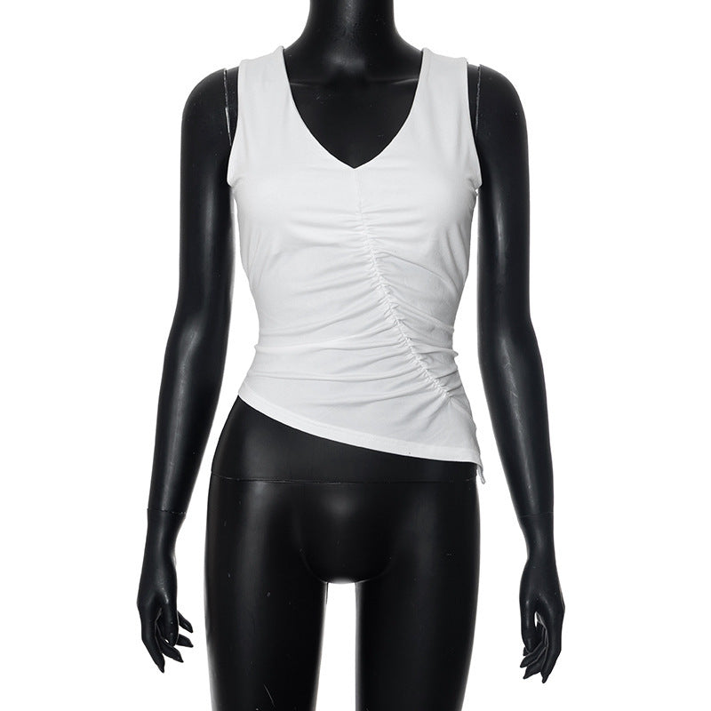 Damen figurbetontes Top mit Rüschendetails Echo Archiv
