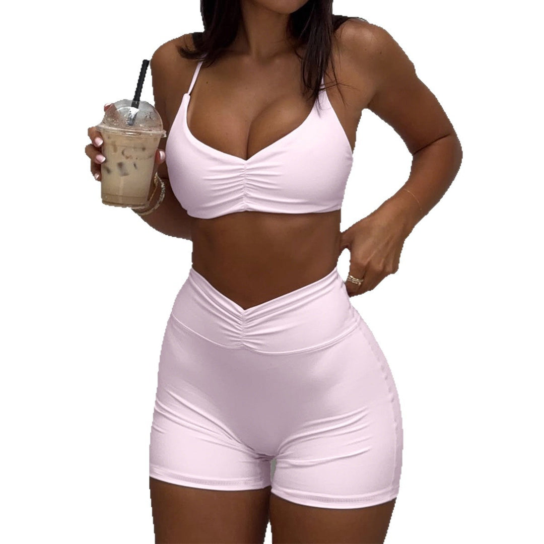 Damen Sport-Bikini-Set mit hoch geschnittenem Höschen und raffinierten Rüschendetails Echo Archiv