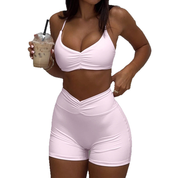 Damen Sport-Bikini-Set mit hoch geschnittenem Höschen und raffinierten Rüschendetails Echo Archiv
