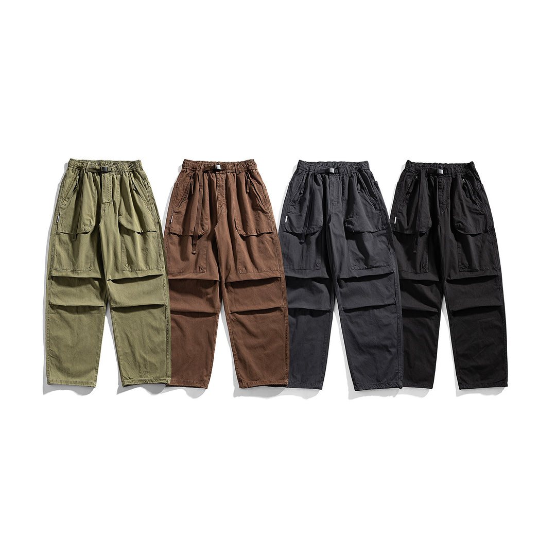 Herren Cargo-Hose mit elastischem Bund und Multifunktions-Taschen Echo Archiv