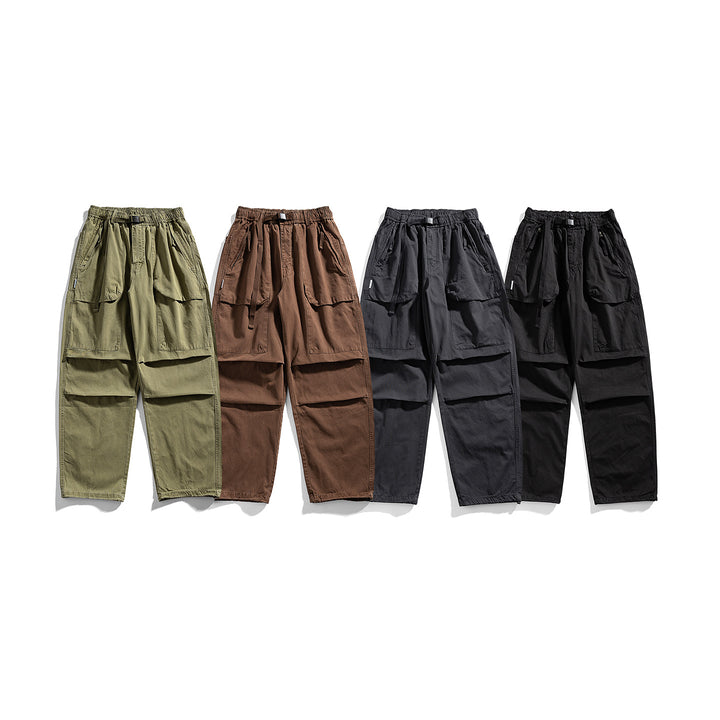 Herren Cargo-Hose mit elastischem Bund und Multifunktions-Taschen Echo Archiv