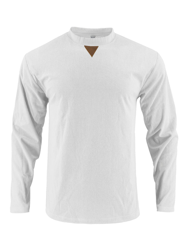 Herren Langarmshirt mit strukturiertem Rippdesign Echoarchiv