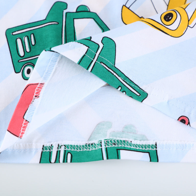 Jungen T-Shirt mit lebhaften Baufahrzeug-Motiven Echo Archiv