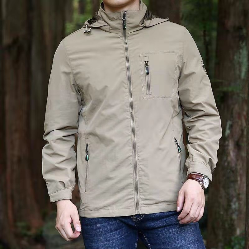 Herren Leichte Freizeitjacke mit hohem Kragen Echo Archiv