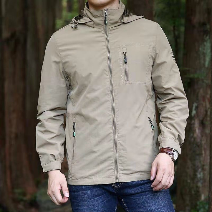 Herren Leichte Freizeitjacke mit hohem Kragen Echo Archiv