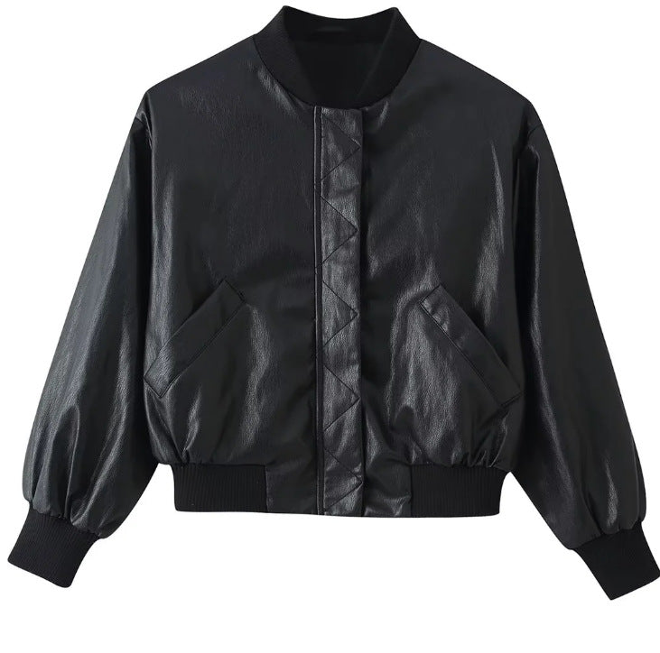 Damen Cropped Blousonjacke aus Webstoff mit Stehkragen, elastischem Saum und feinem Karo‑Design Echo Archiv