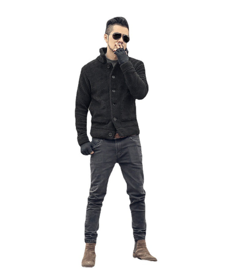 Herren gefütterte Thomaskapelle Jacke mit stilvollem Knopfverschluss und lässigem Design Echoarchiv