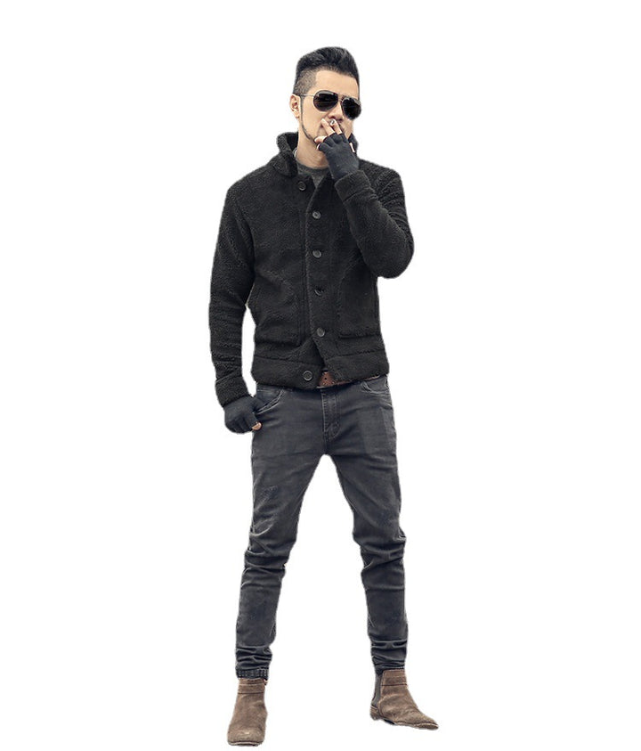 Herren gefütterte Thomaskapelle Jacke mit stilvollem Knopfverschluss und lässigem Design Echoarchiv