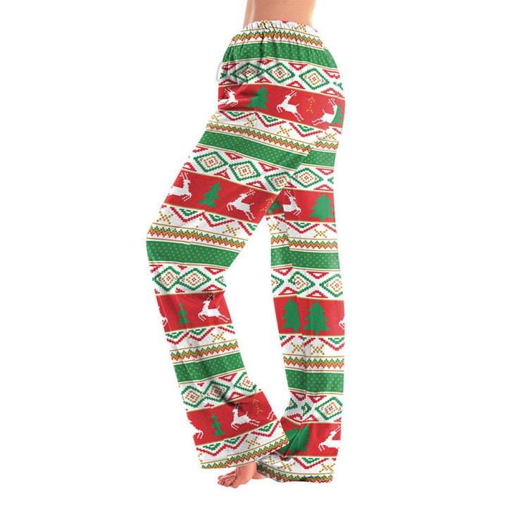 Damen Gemusterte Weihnachts-Jogginghose Echoarchiv