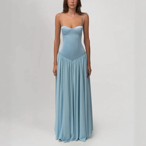 Damen nan modellierendes Bustier-Abendkleid mit vorgeformter Miederkonstruktion und weitfallendem Chiffon-Tellerrock Echo Archiv