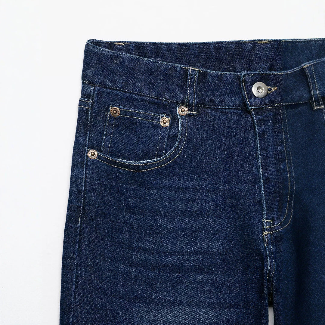 Damen Weite Cropped-Denim-Culotte im 5-Pocket-Design Echo Archiv