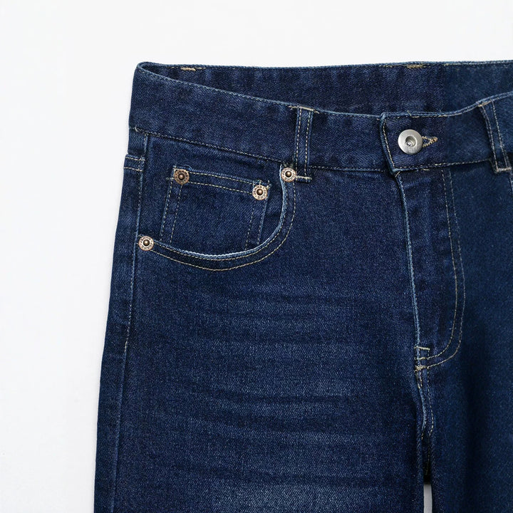 Damen Weite Cropped-Denim-Culotte im 5-Pocket-Design Echo Archiv