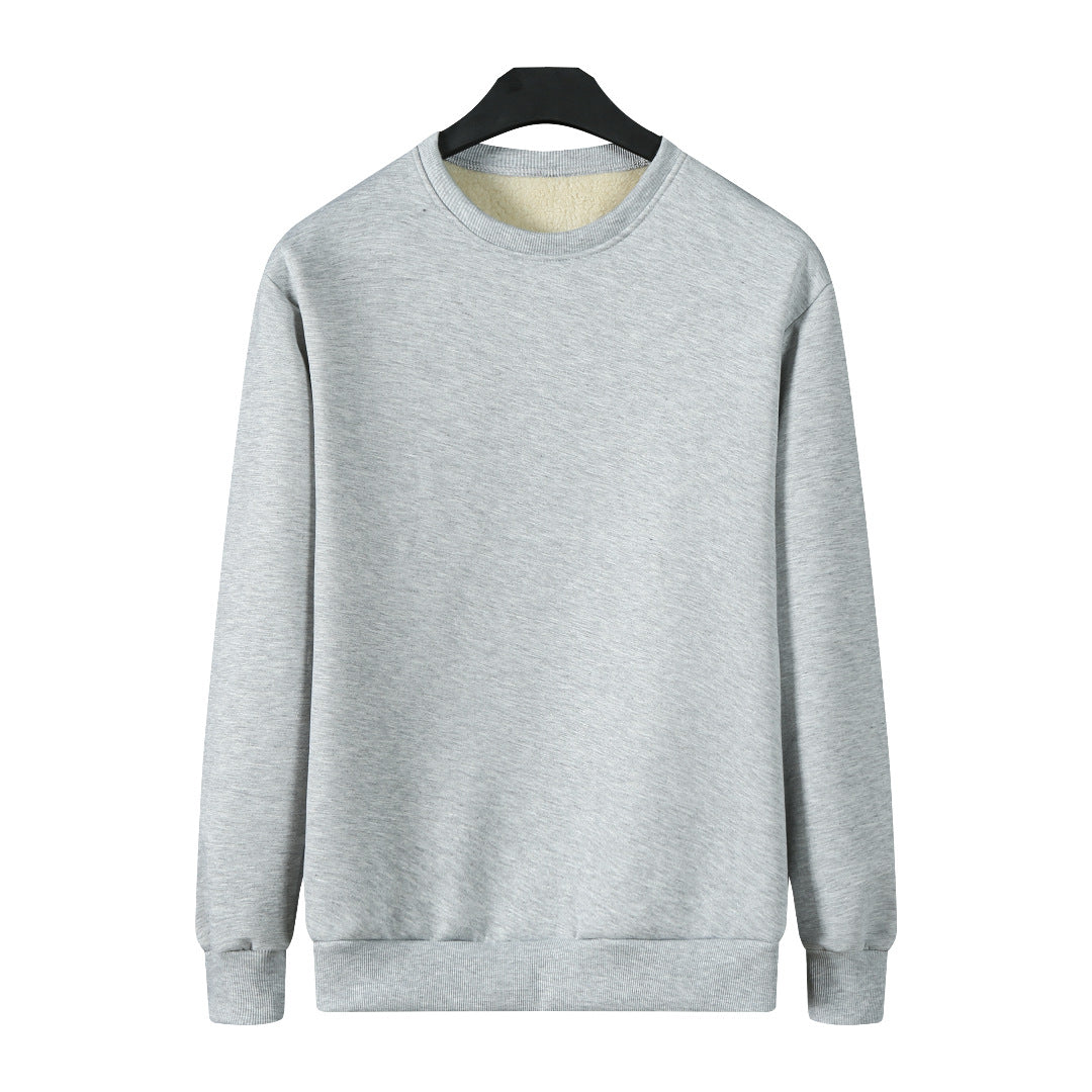 Herren Gefüttertes Rundhals-Sweatshirt mit Teddyfutter & gerippten Bündchen Echo Archiv